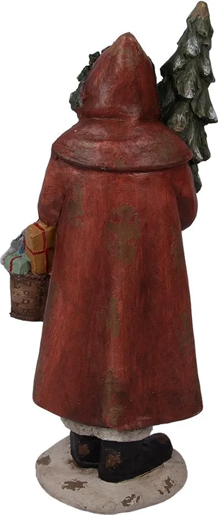 Statue Père Noël 93cm en Céramique : Décoration Durable et Stable - 3