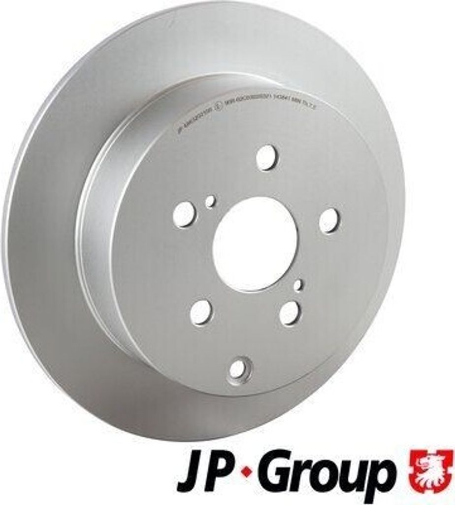 2x JP GROUP Bremsscheibe 4863202100 hinten für TOYOTA PRIUS Liftback (NHW20_)