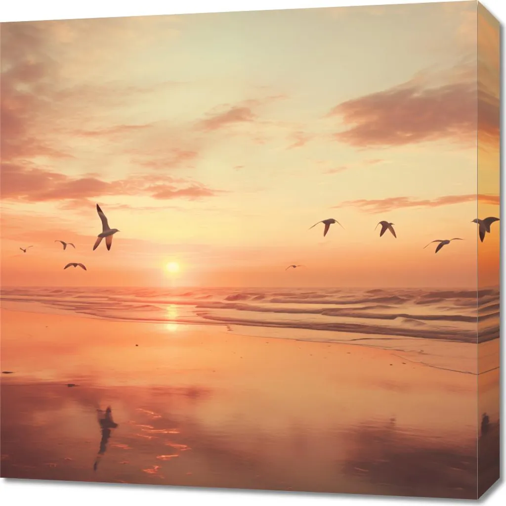 Quadro Canvas 60x60 Spokojna Przystań | Stampa Alta Risoluzione
