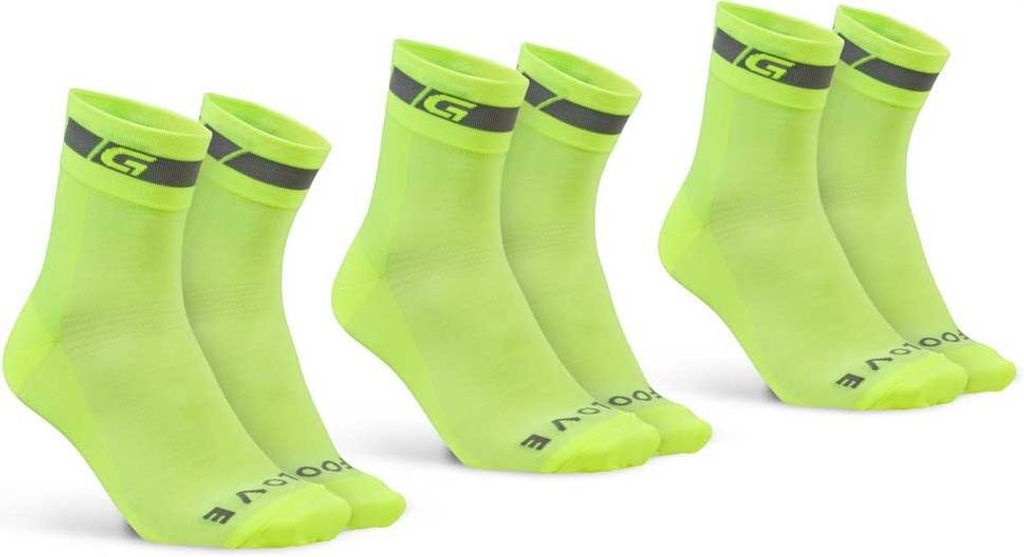 Gripgrab Classic Regular Socken 3 Einheiten Gelb EU 44-47 Herren,Damen Gelb EU 44-47