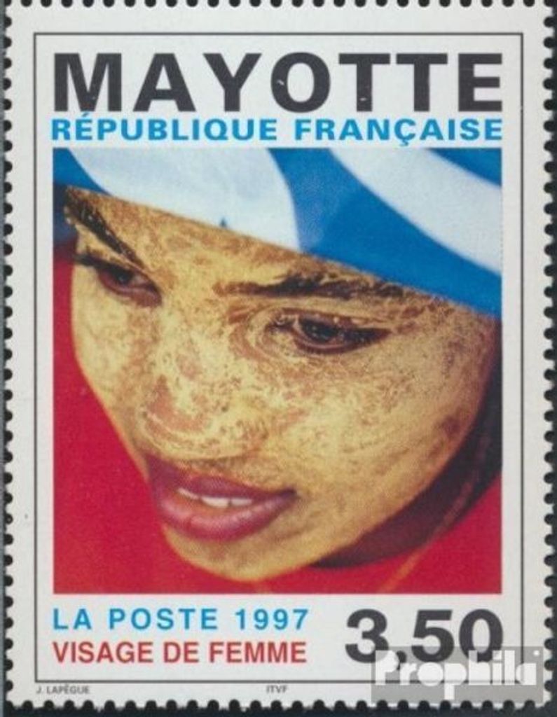 Briefmarken Mayotte 1997 Mi 39 (kompl.Ausg.) postfrisch Frauenkopf