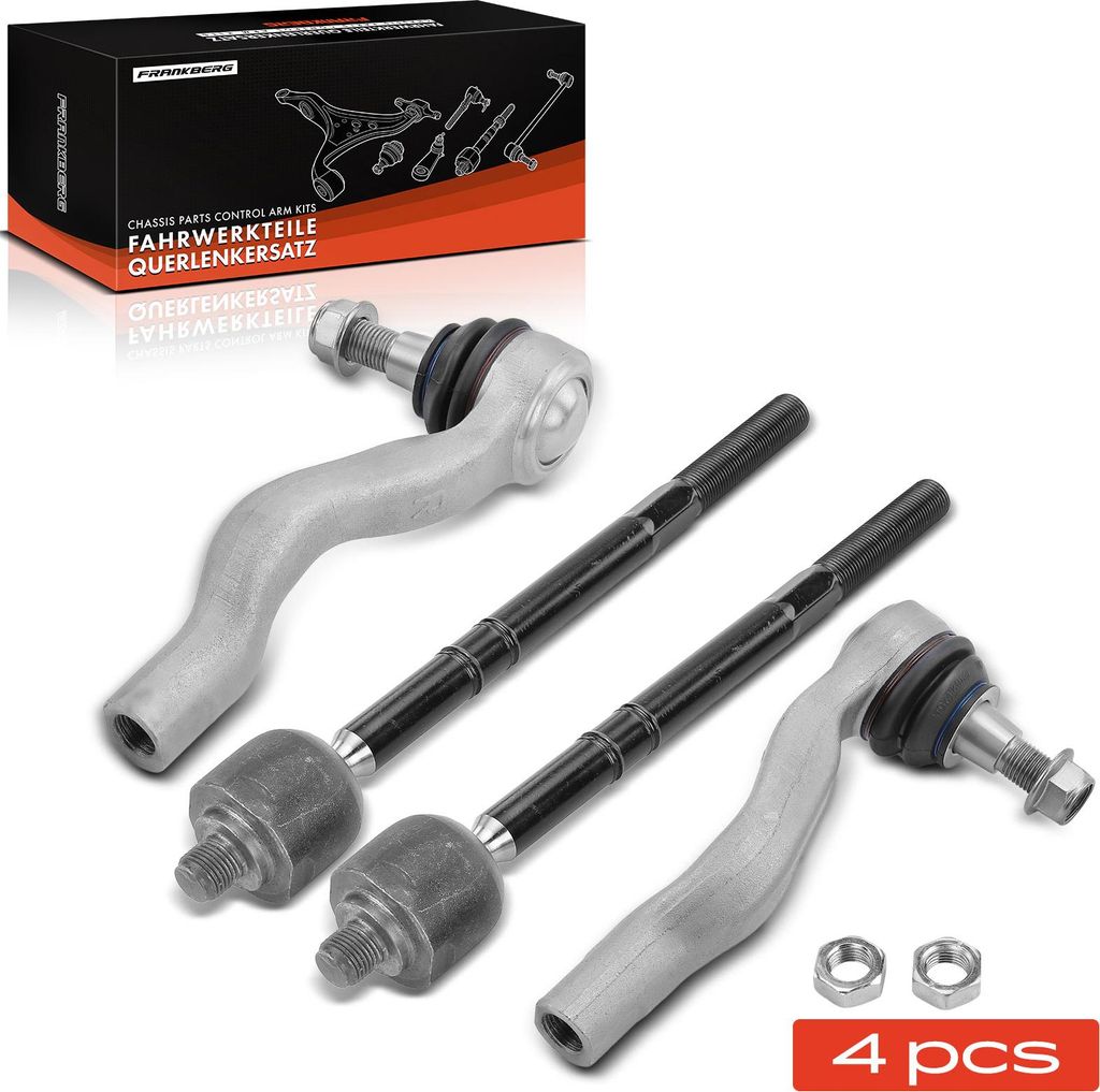 Frankberg 2x Spurstange+2x Spurstangenkopf Vorne Rechts Links für Mercedes-Benz Viano Vito/Mixto Kasten W639