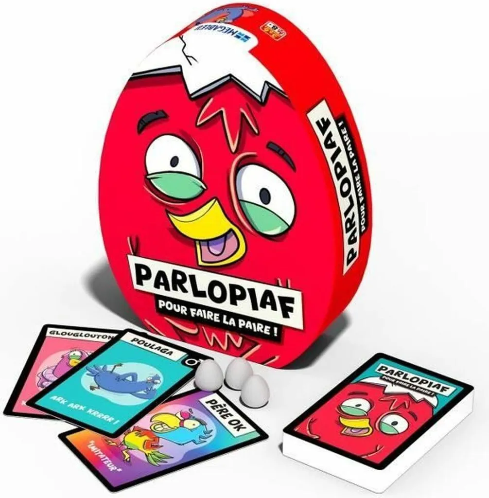 PARLOPIAF Megableu petit jeu de société compact et interactif 14cm
