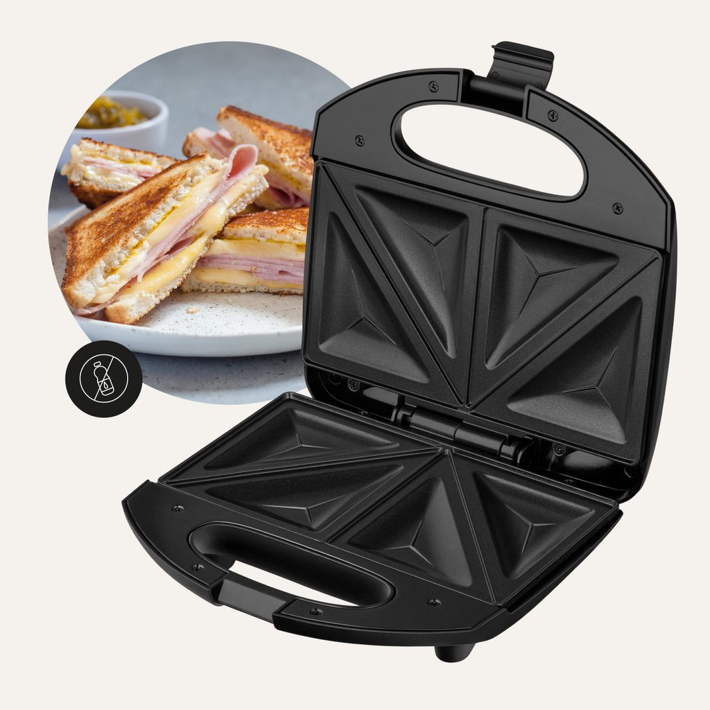 Zeegma Rotee Base Sandwichmaker 750 W LED-Leuchtanzeigen Produktbild 4