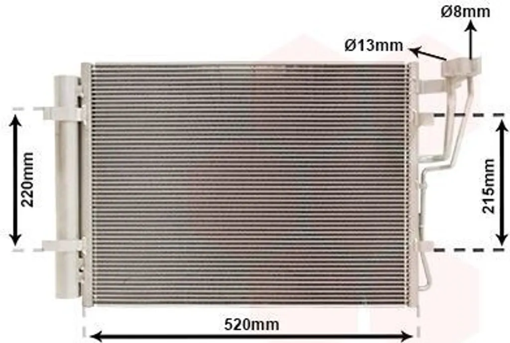 Réparer la Clim Hyundai ix20 Condenseur 83005198 avec Déshydrateur Intégré