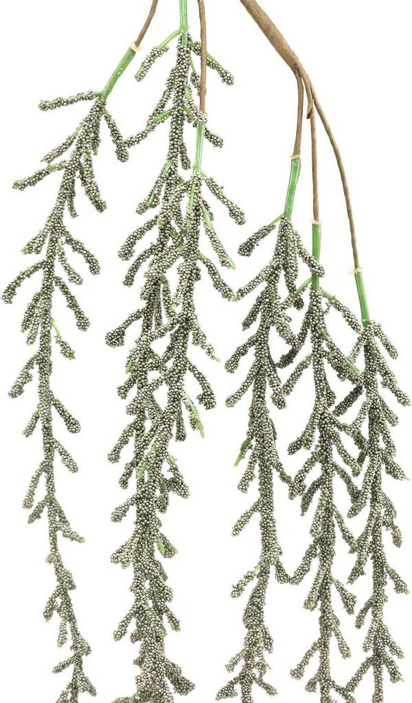 Sukkulenten-Ranke hängend Grün Bronze-Metallic 114cm Künstliche Deko-Pflanzen Girlande Festliche Weihnachtsdeko