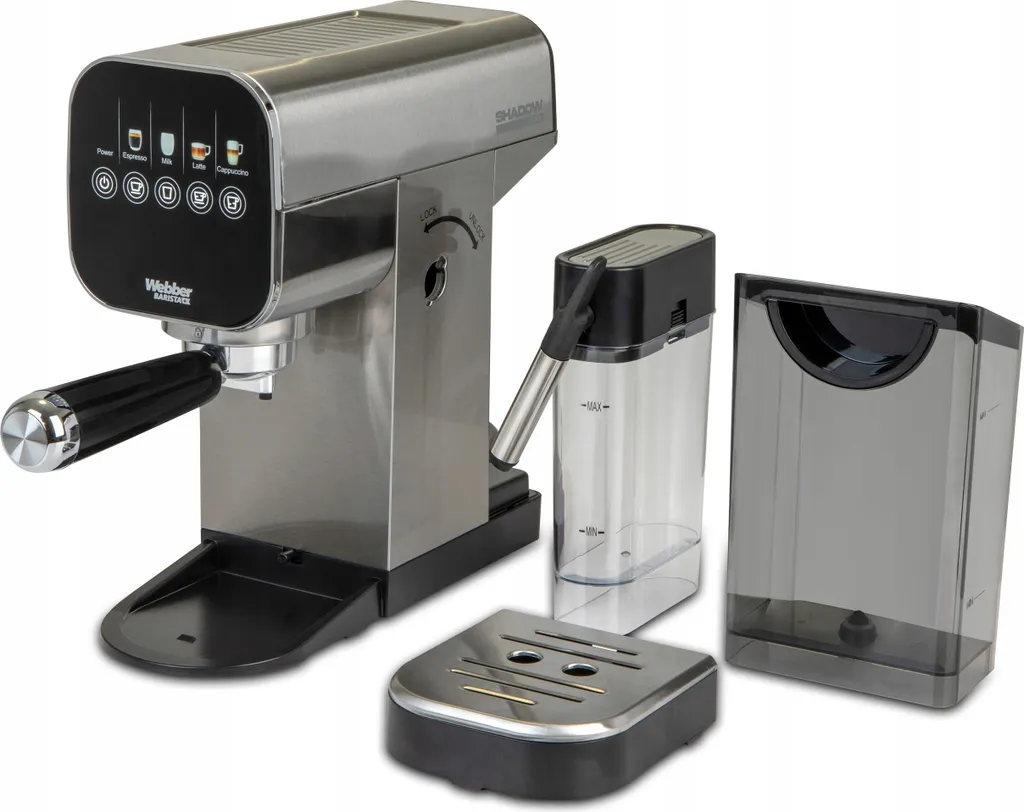 Cafetière expresso à piston Webber H5 avec pression de 20 bar noir - 9