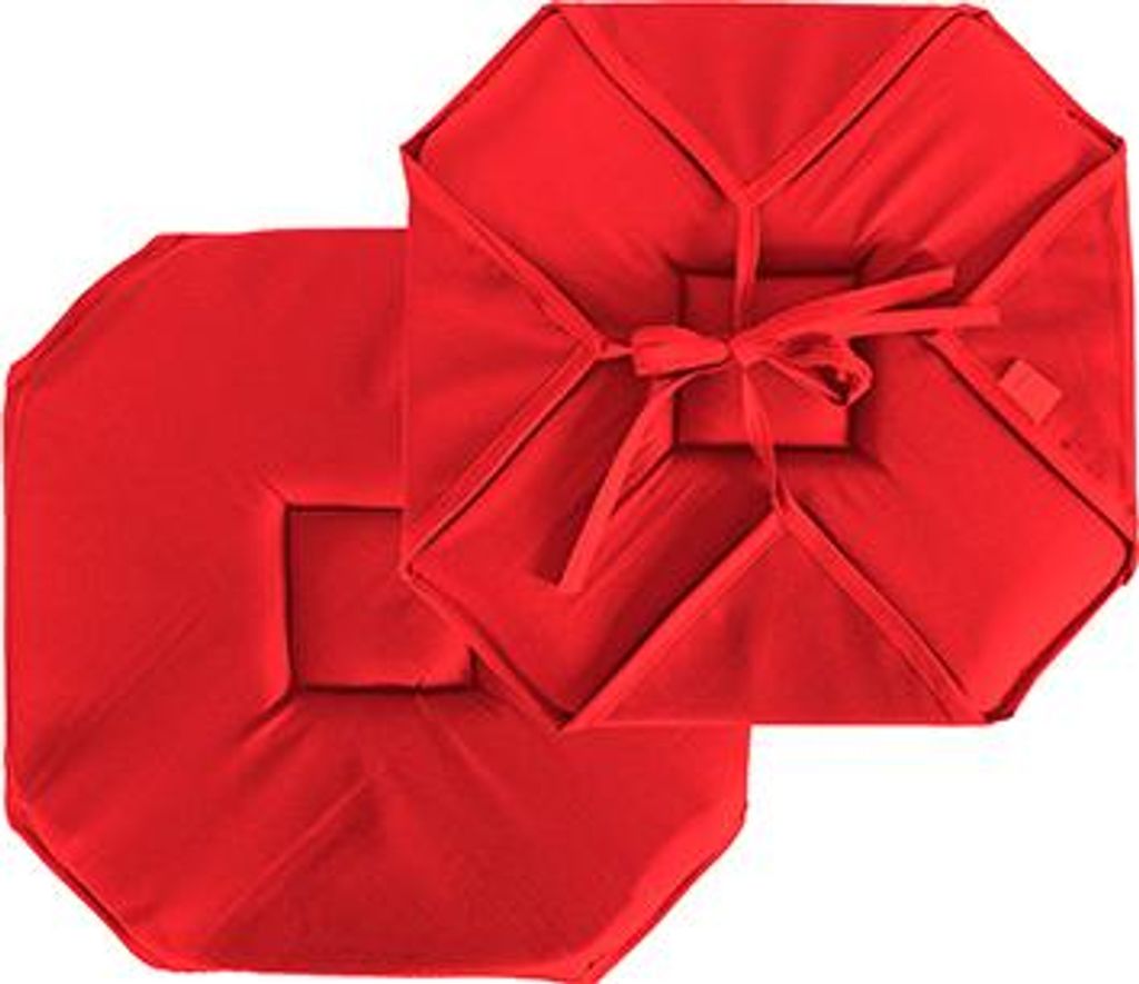 Stuhlkissen mit Klappen und Bändern