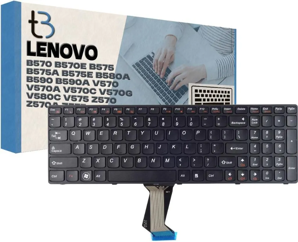 Clavier de Rechange pour PC Portable Lenovo B570 B580 B590 Layout Français