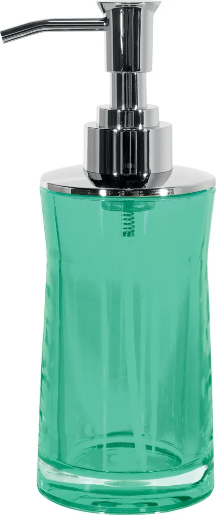 Dispenser Sapone Spirella Sydney Verde Trasparente | Design Acrilico 200ml