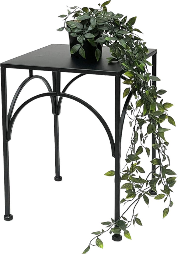DanDiBo Sgabello per fiori in metallo nero angolare da 38 Immagine del prodotto 