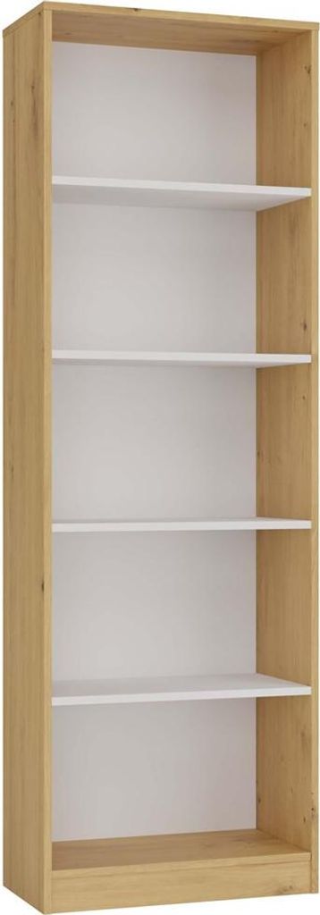 Regał na książki 60 cm artisan i biały Zdjęcie produktu 