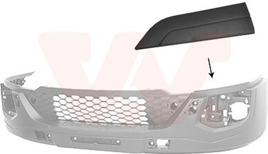 VAN WEZEL 2817581 Stoßstangen-Abdeckung Vorne Links für IVECO Daily VI Kastenwagen DAILY VI Pritsche/Fahrgestell Daily Citys Bus Daily Line Bus