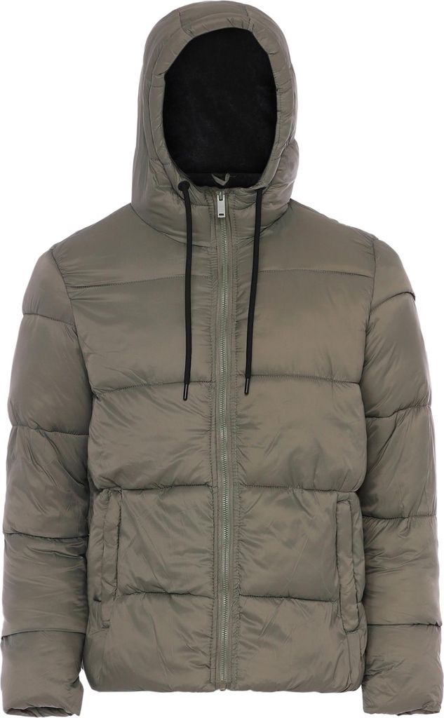 IDONY damen wattierte winterjacke - grün, M