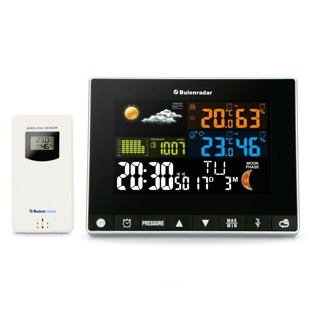 Alecto BR700, Schwarz, Weiß, Innen-Thermometer, Produktbild 