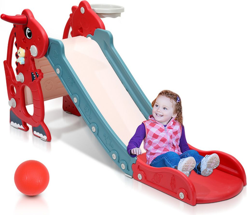Jopassy Kinderrutsche Rutsche Gartenrutsche 4-in-1 Kinder Produktbild 