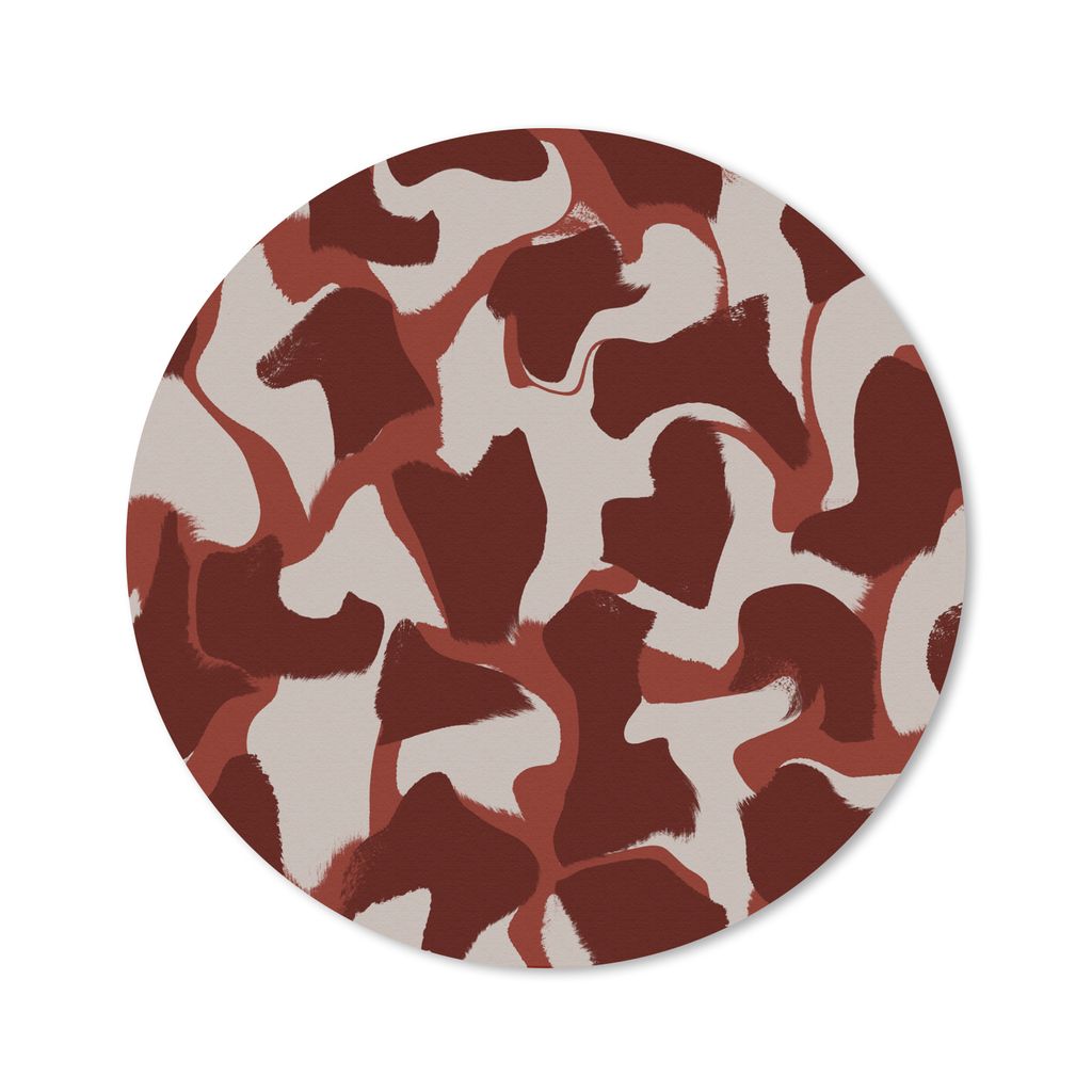 MuchoWow Mauspad Mousepad Abstrakt - Braun - Farben - Pastell 50x50 cm - Mousepads - Maus Mat - Pad - Mausunterlage - Vinyl
