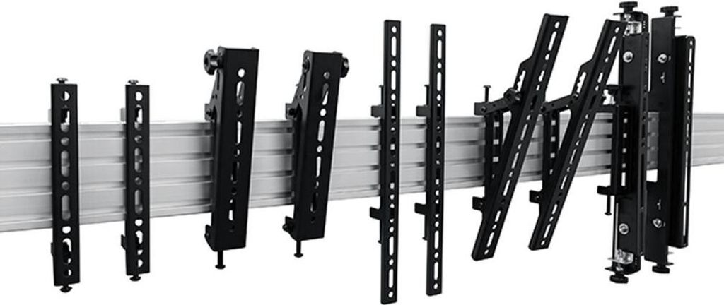 B-TECH Montageschiene horizontal 1.75m/schwarz