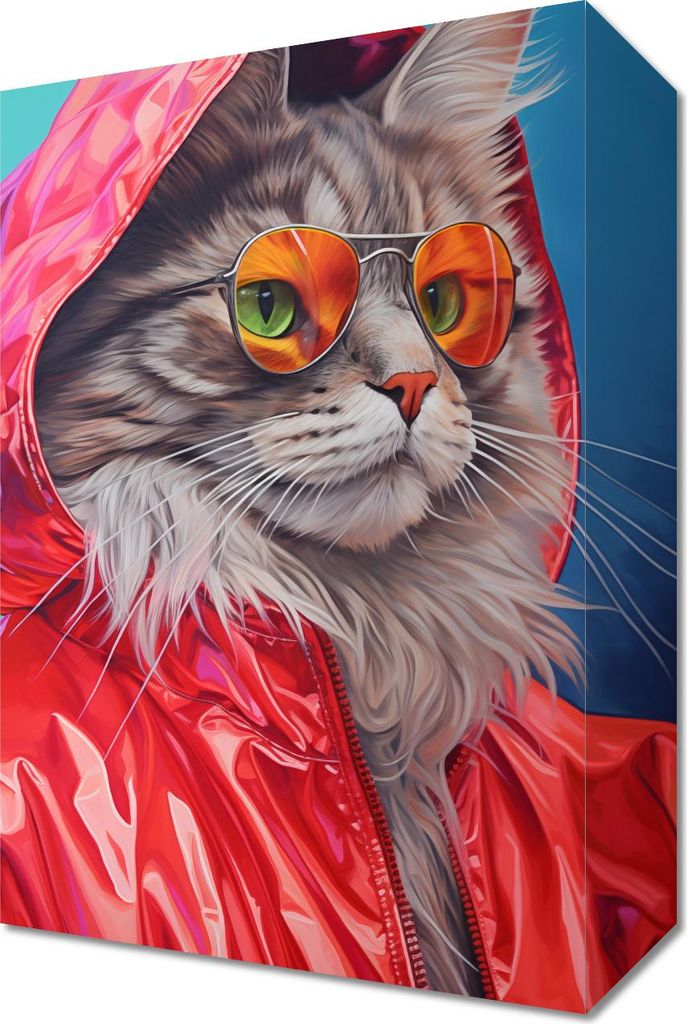 Bild 20x30cm Katze im Stil