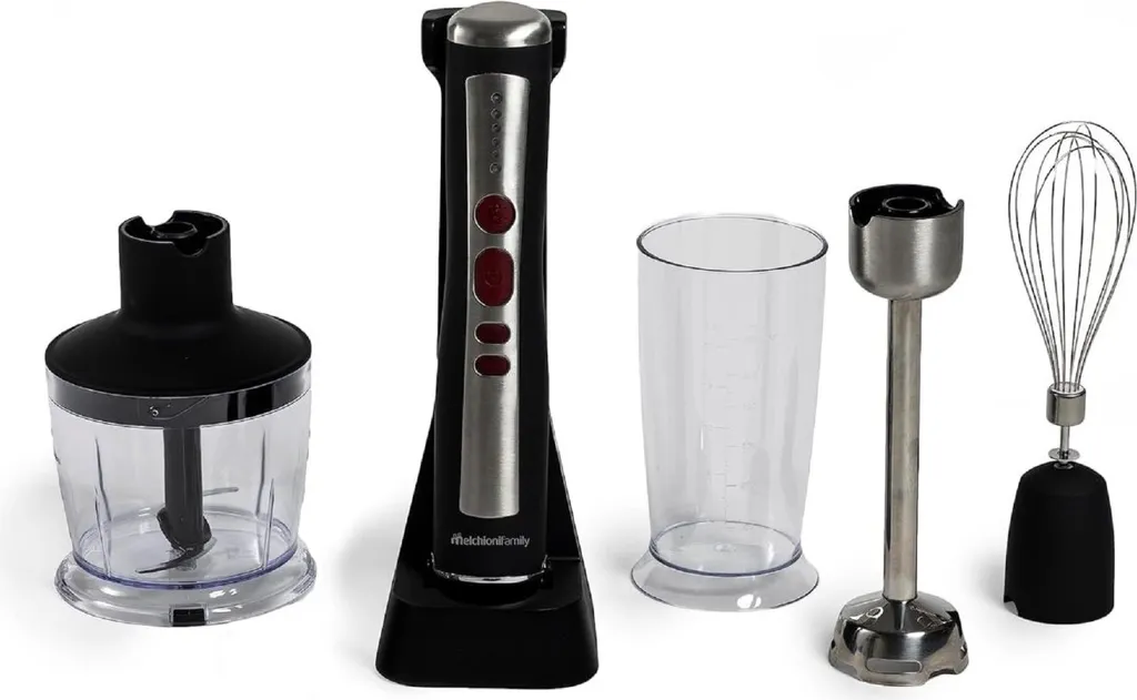 Mixeur plongeant 5 vitesses ZOE rechargeable avec hachoir performant