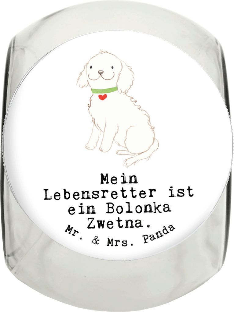 Mr. & Mrs. Panda Dose Bolonka Zwetna Lebensretter L 870ml - Weiß - Geschenk, Bonbonglas, Tsvetnaya, Aufbewahrungsdose, leckerlidose, schraubglas, ...