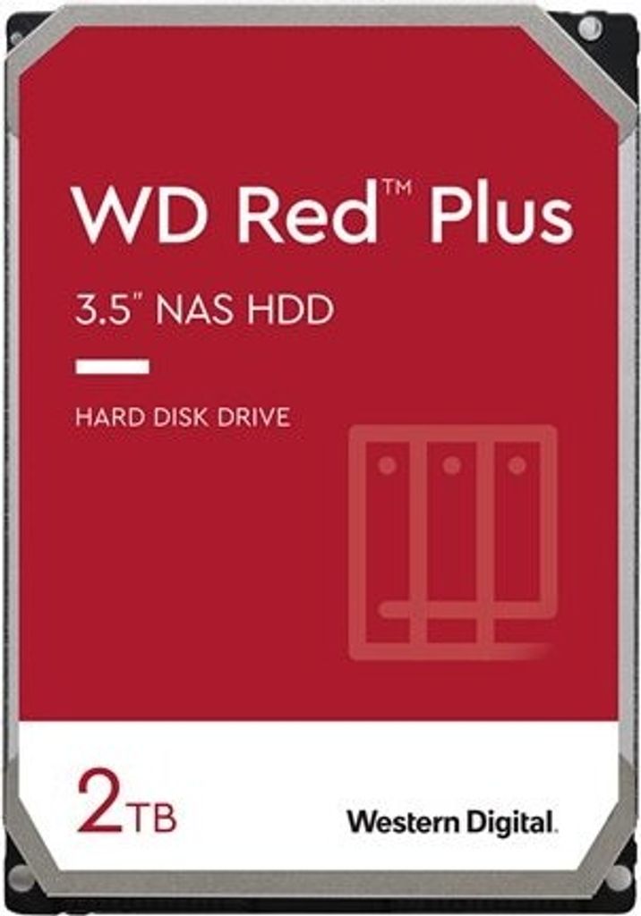 Western Digital Red Plus , 2 TB, 5400 ot/min, 3.5", Serial Obrázek produktu 