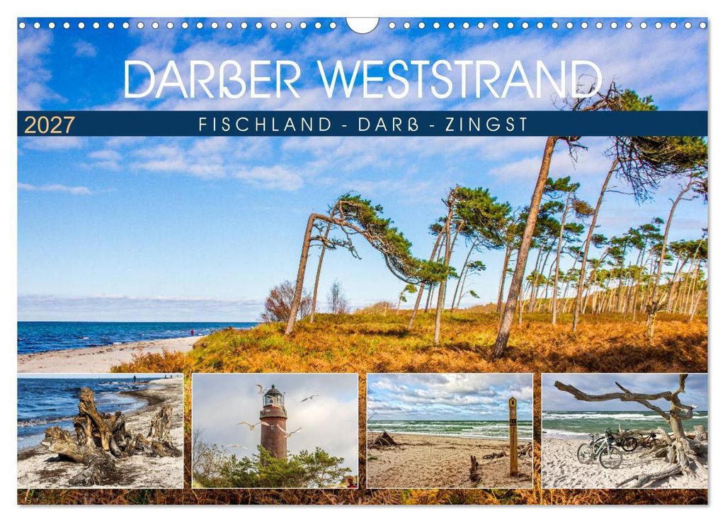 Darßer Weststrand - Fischland Darß Zingst (Wandkalender 2027 DIN A3 quer), CALVENDO Monatskalender