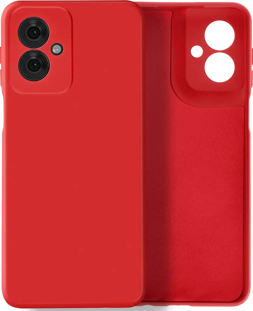 Custodia Rosso Avizar per Motorola Moto G55 | Silicone Soft Touch