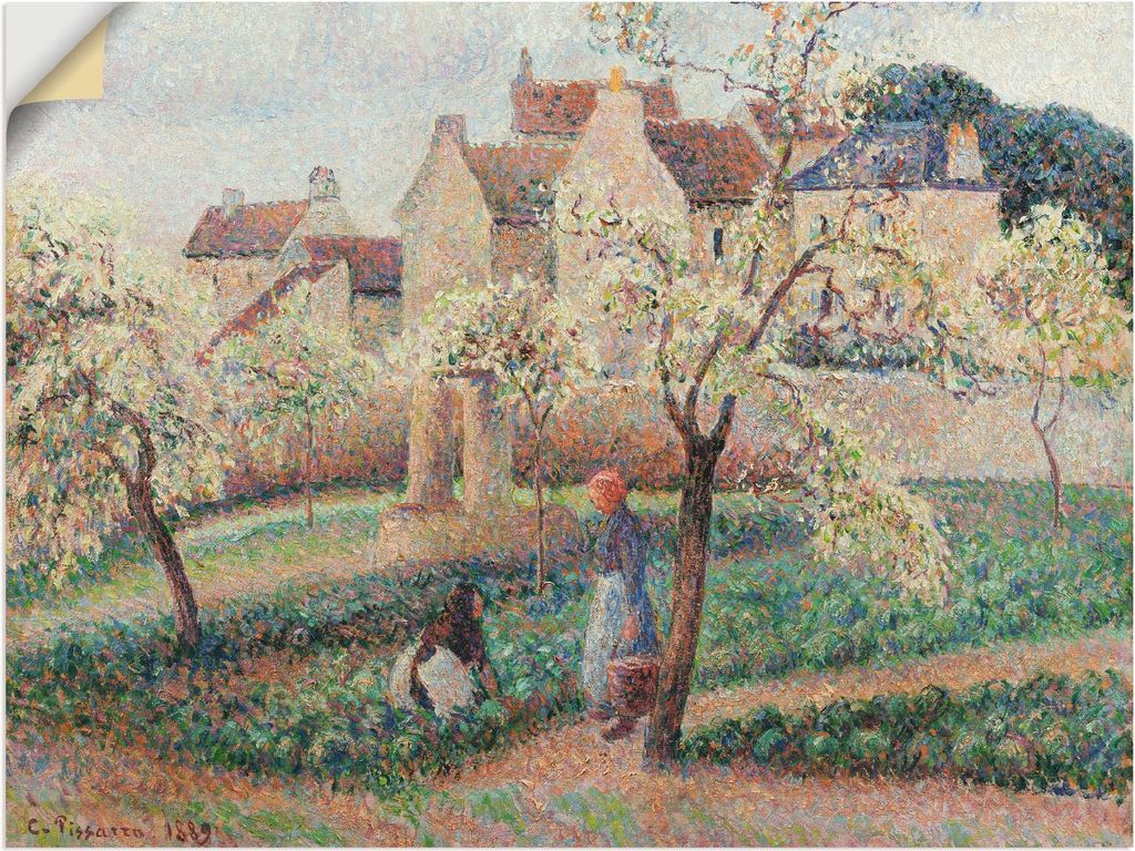 ARTland Wandbild, selbstklebend Blühende Pflaumenbäume. 1889 Größe: 40x30 cm