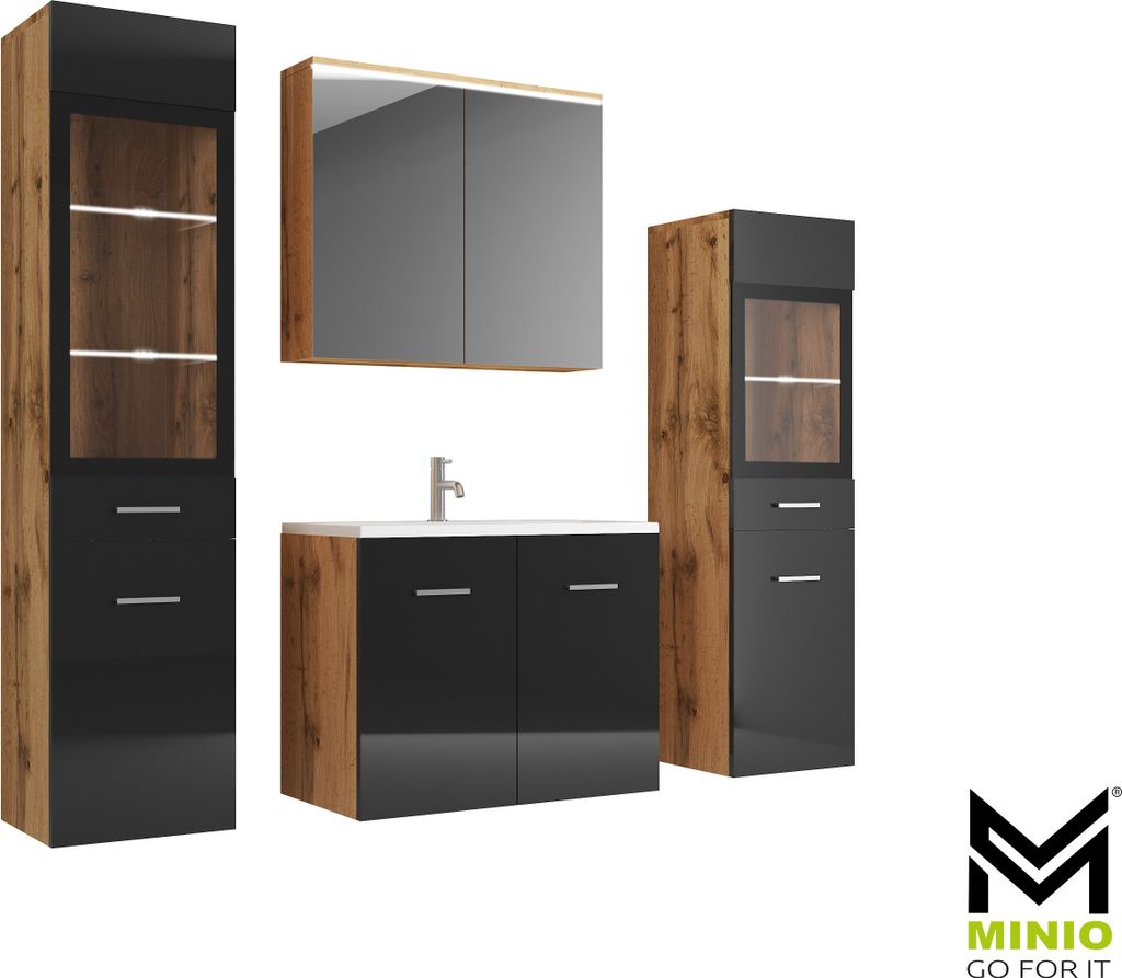 MINIO, mobili da bagno "MARIT 2", set di mobili da bagno, Immagine del prodotto 