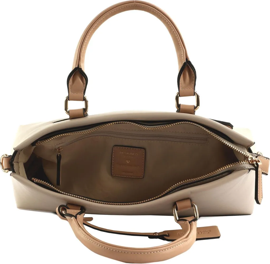 Sac shopping Riviera Picard en cuir grainé beige - Design ergonomique - 5