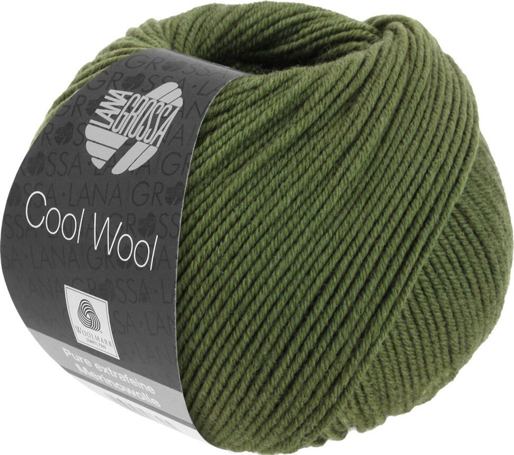 Lana Grossa - Cool Wool 2042 dunkeloliv Produktbild 