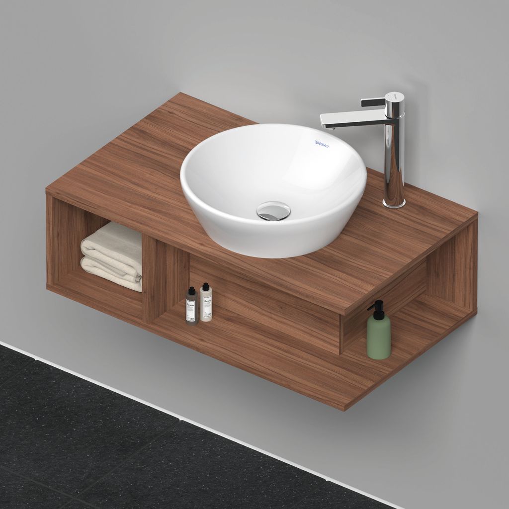 Duravit D-Neo Konsolenwaschtischunterbau wandhängend, Compact, 800x260x480mm, 1 offenes Fach seitlich links, DE493807979