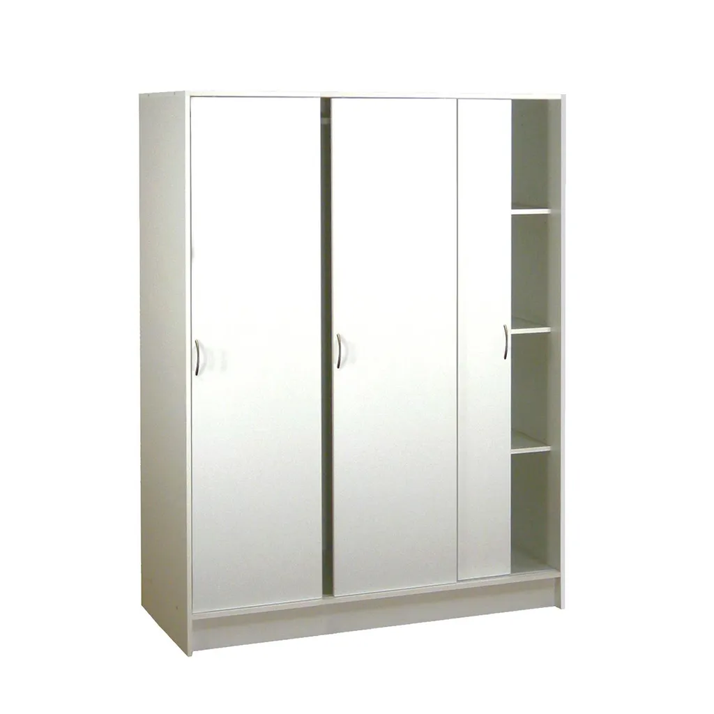 Placard coulissant 3323 blanc : finissez-en avec le désordre de chambre