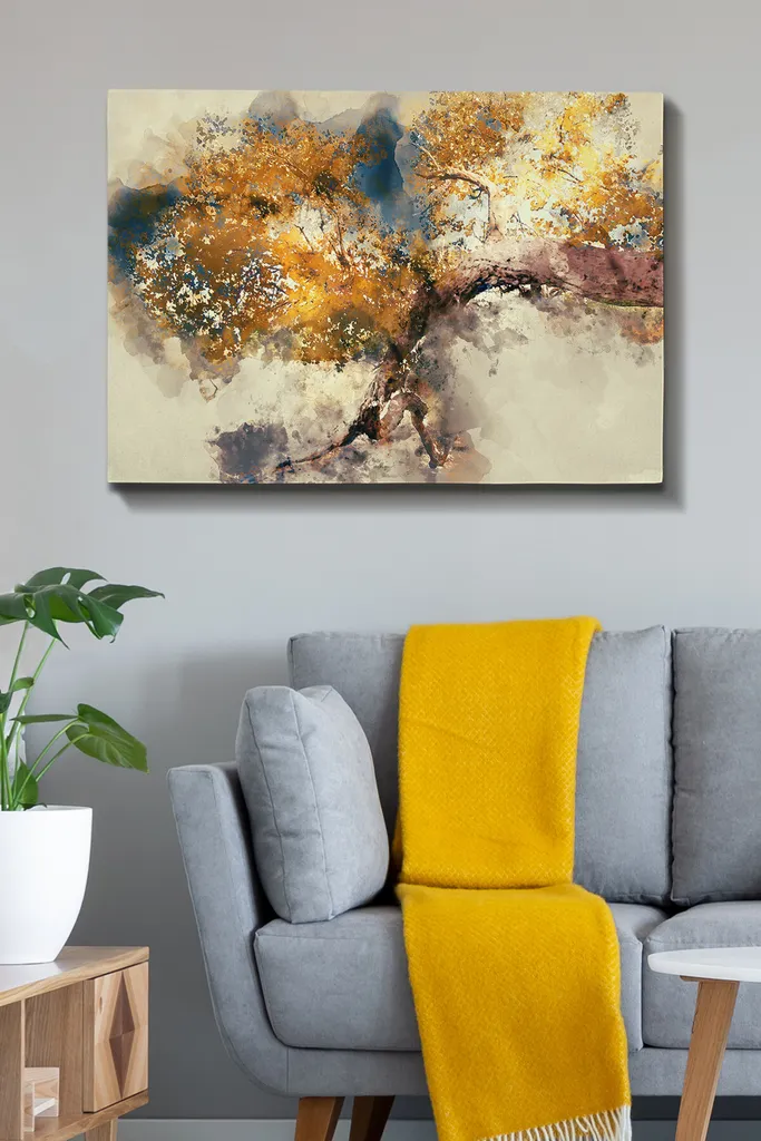 Wallity, Kanvas- TCR1553, Quadri su tela colorati, 70 x 100 cm, 100% Tela