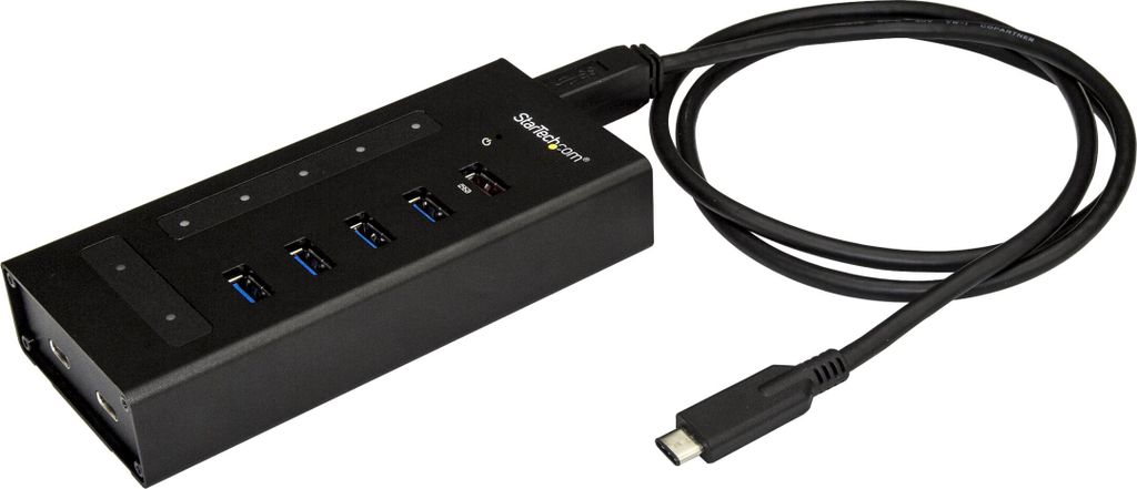 StarTech USB Hub 7 Port - Metall - USB-A zu 3x USB-C und 1x USB-C