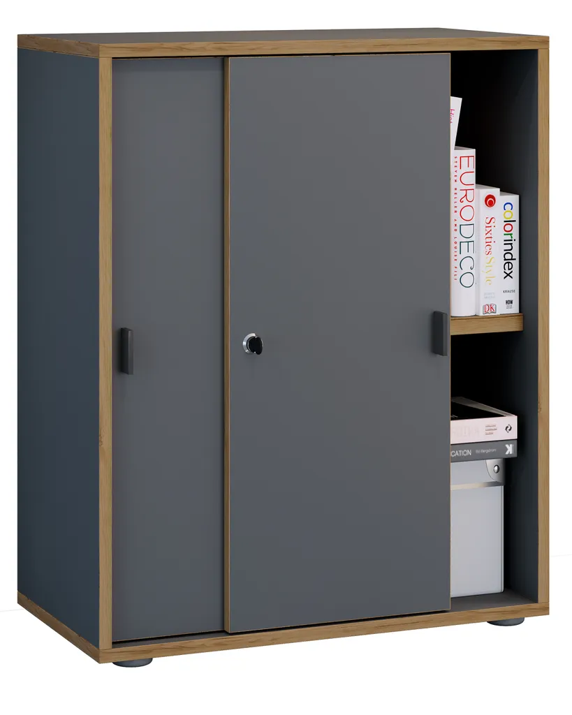 VCM Salia Armadio Ufficio Antracite 74x60x37 | Scheda Tecnica e Archivio