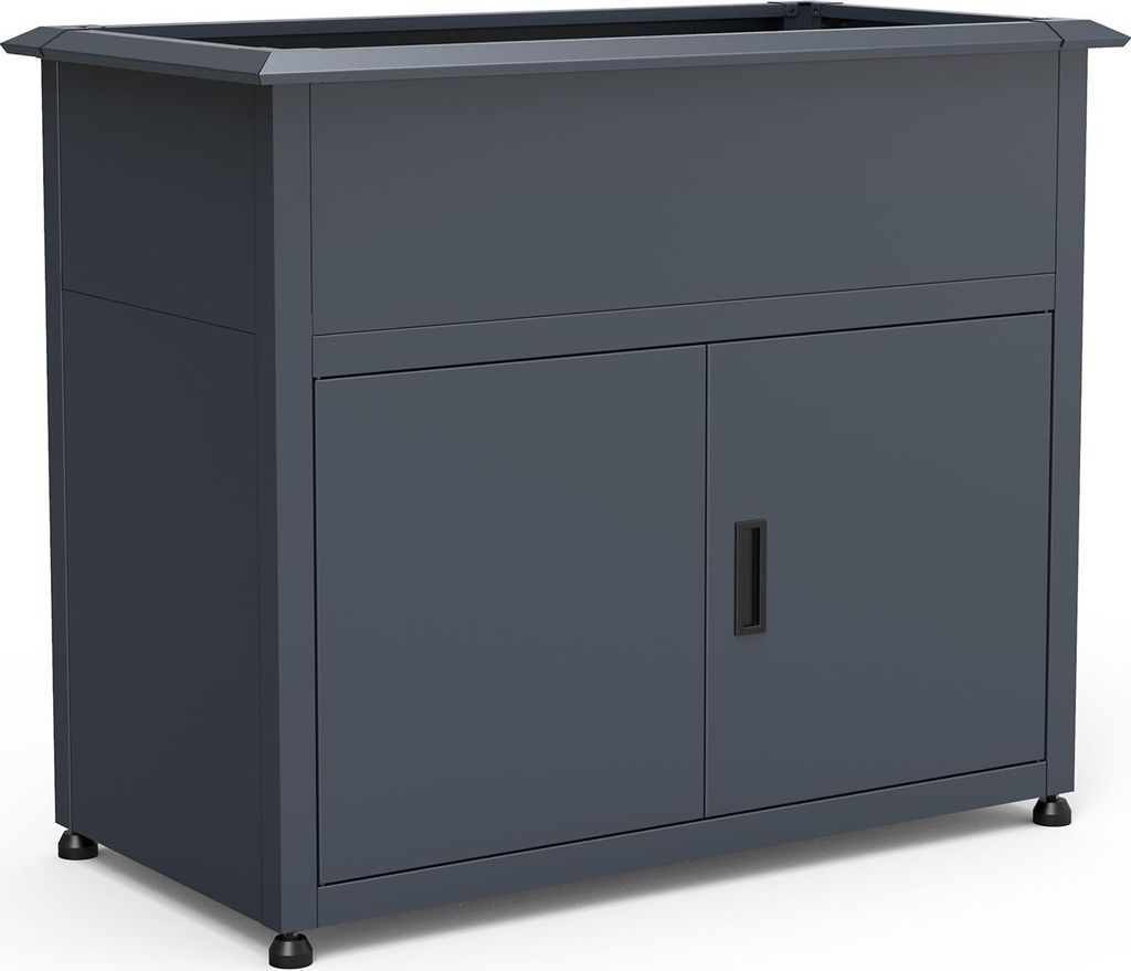 Westmann Plexa Metall Hochbeet mit Stauraum mit Produktbild 