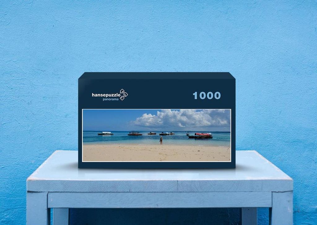 hansepuzzle 53228 - Sansibar Puzzle, 1050 Teile, Orte, 60,0 x 46,0cm mit hochwertiger Aufbewahrung, Kartonbox und wiederverschließbarem Beutel