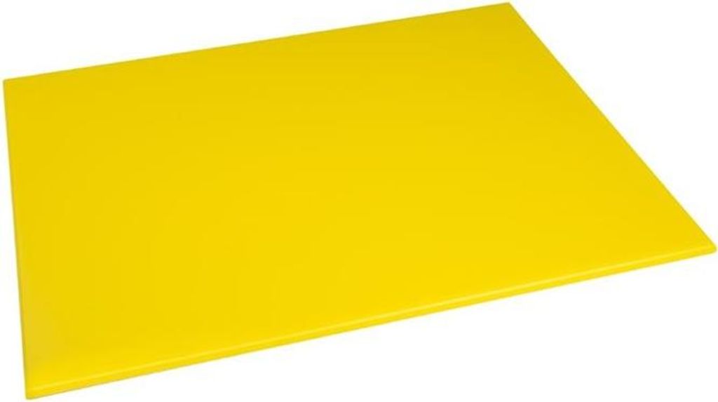 Hygiplas Schneidebrett groß aus Polyethylen in gelb für Geflügel