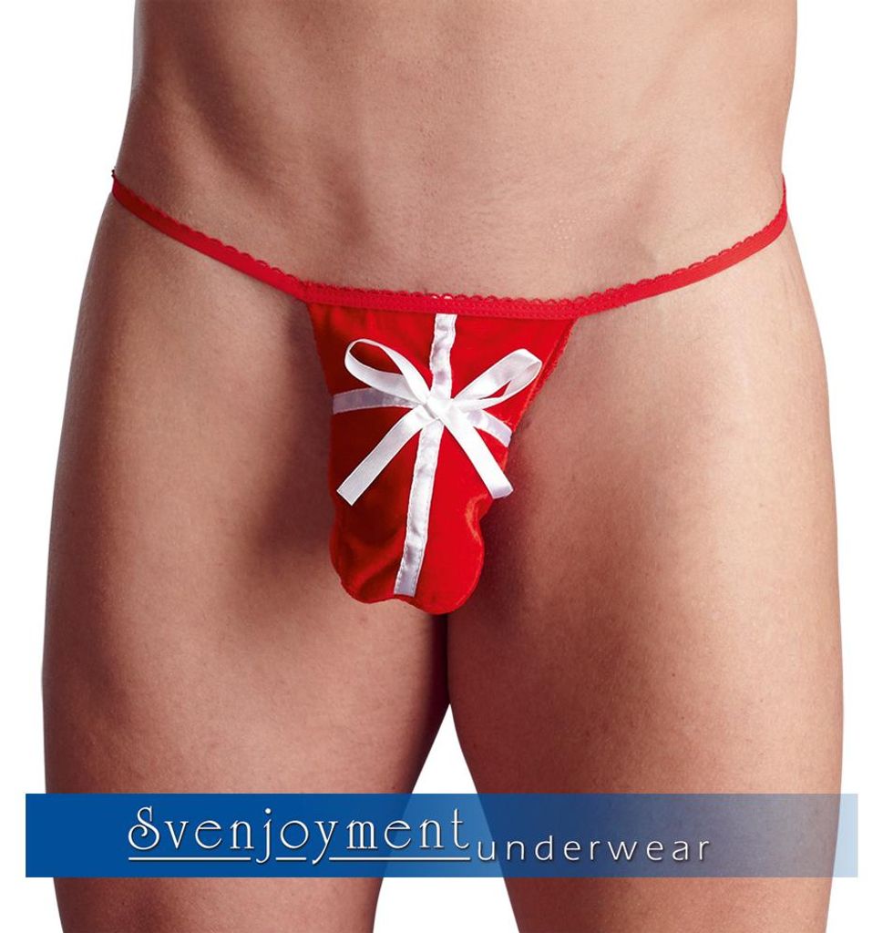 Svenjoyment Geschenk-String aus Pannesamt