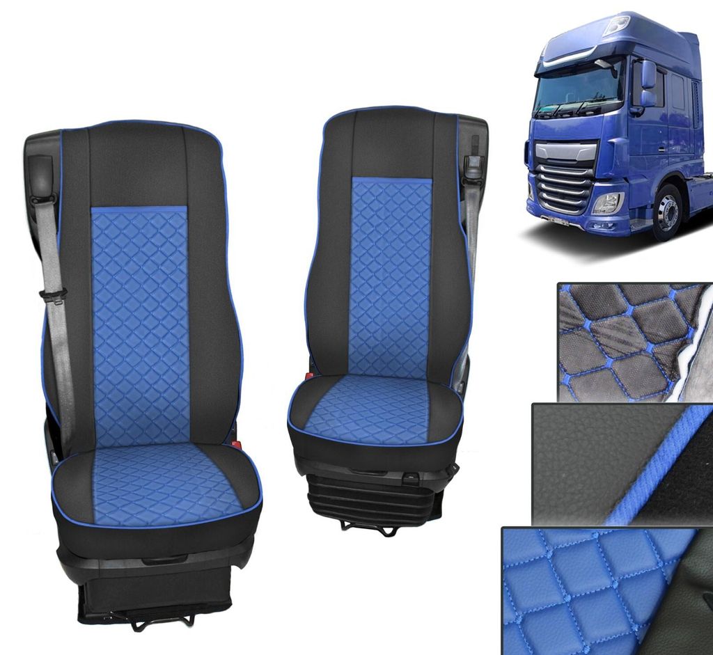 LKW Sitzbezüge Für DAF XF CF 106 1+1  Blau 1+1 LKW TRUCK Produktbild 