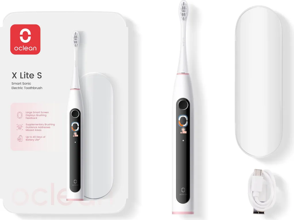 Oclean X Lite S Grigio: Spazzolino Elettrico Sonico Smart per Denti Perfetti