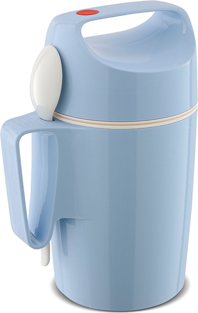 ROTPUNKT Thermoskanne Essen cc850 mit Löffel, verschiedene Farben, Babysmurf blau, 20 x 10 x 10 cm