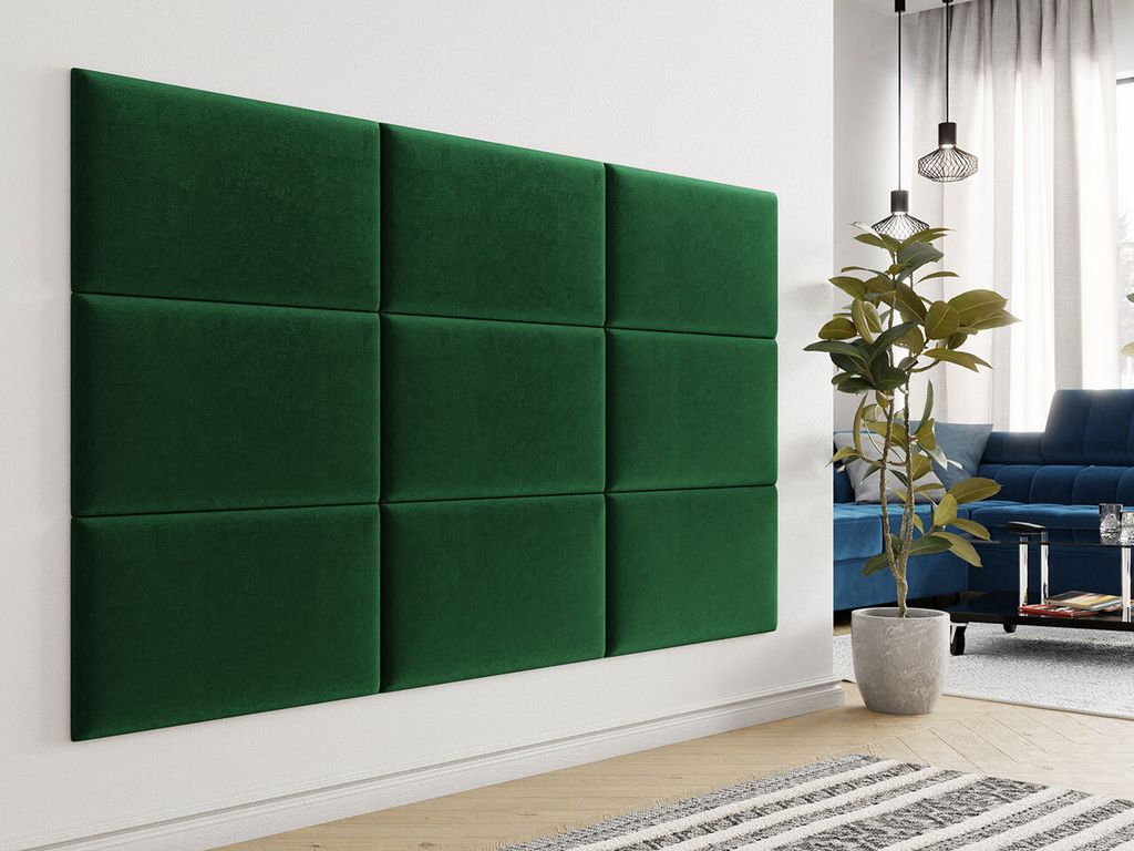 Panneau mural capitonné 70x40 PAG – vert Image du produit 