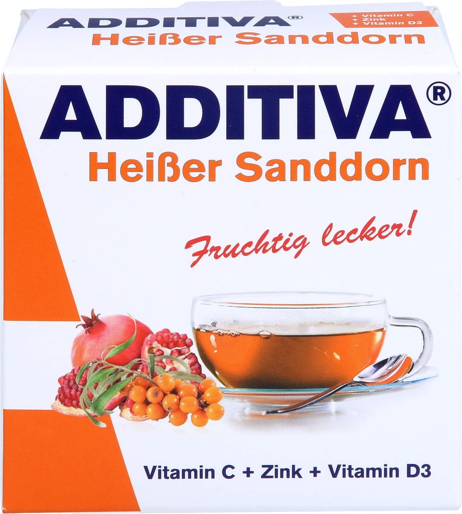 ADDITIVA Bustine calde di olivello spinoso, 100 g di Immagine del prodotto 