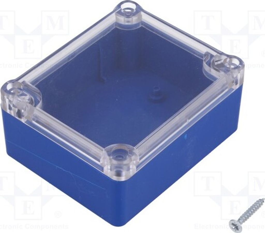 1x Gehäuse: universell Y: 89mm X: 74mm Z: 41mm blau Dichtung Z54PH BLUE Univers