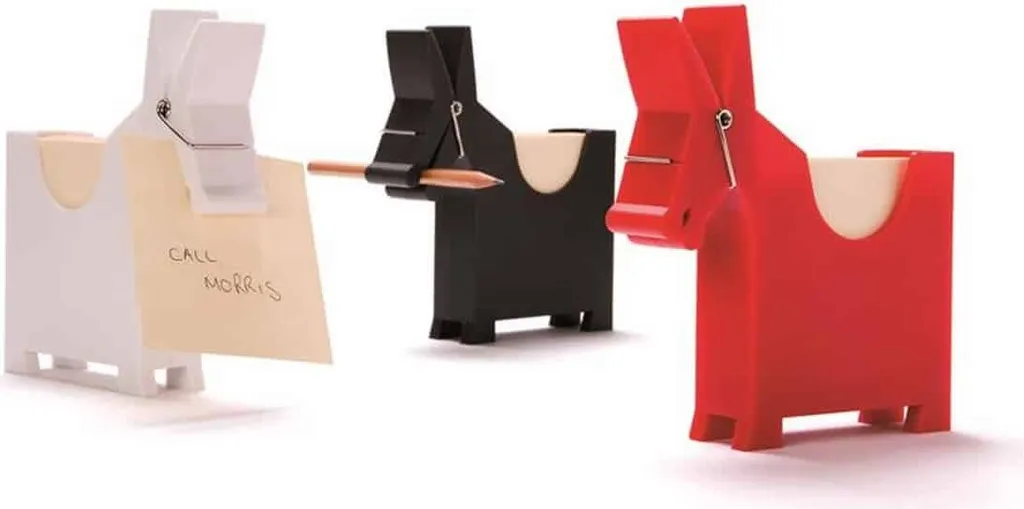 Support de Notes Design en Forme d'Âne Blanc pour Organisation de Bureau - 8