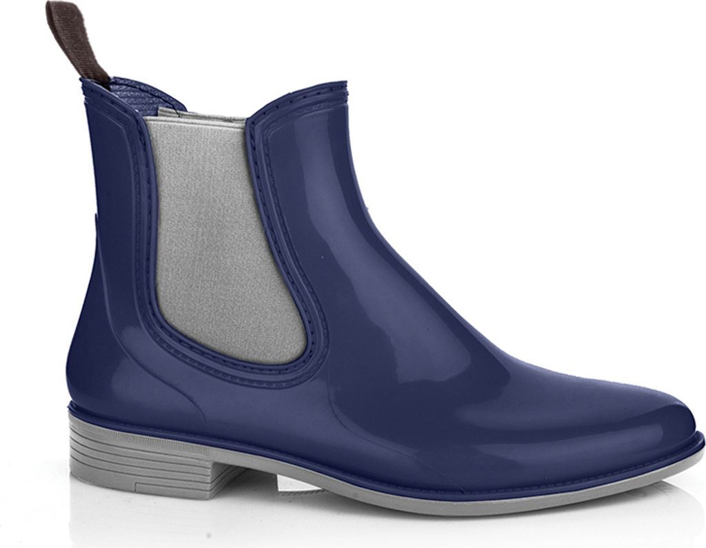 Damen-Gummistiefel, navy blau/grau, Totie, Gr. 40