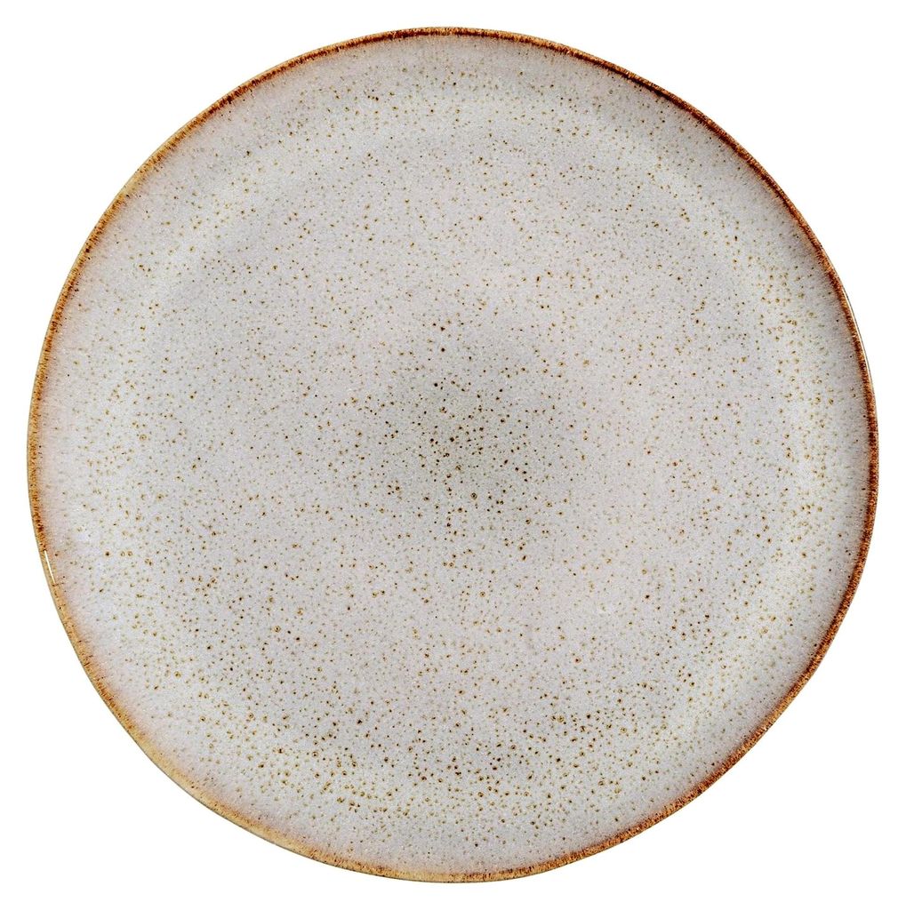 Teller Sandrine, grau, Keramik, 22 x 2,5 cm